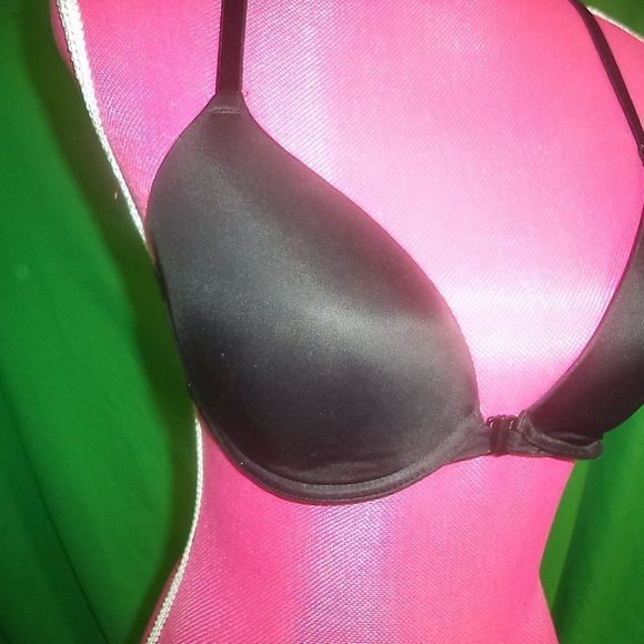 VICTORIA'S SECRET PINK~BRA WHERE EVERYWHERE RACERBACK BLACK-WOMENS SIZE 32DD - Picture 3 of 5